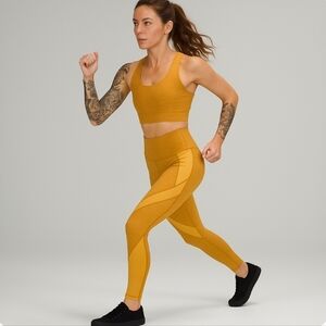 Lululemon Early Extension HR Tight Gold Lemon 2
